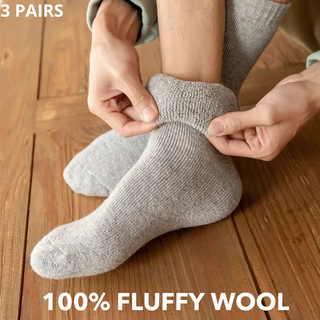 FMECB- Fluffy Merino Wool Socks (3 Pairs)