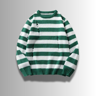 FMECB- Ripped Striped Sweater