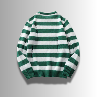 FMECB- Ripped Striped Sweater
