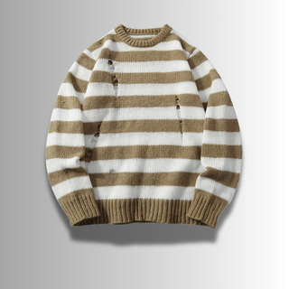 FMECB- Ripped Striped Sweater