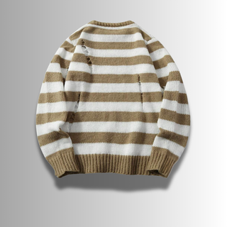 FMECB- Ripped Striped Sweater