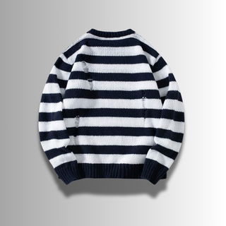 FMECB- Ripped Striped Sweater
