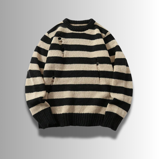 FMECB- Ripped Striped Sweater