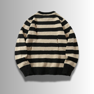 FMECB- Ripped Striped Sweater