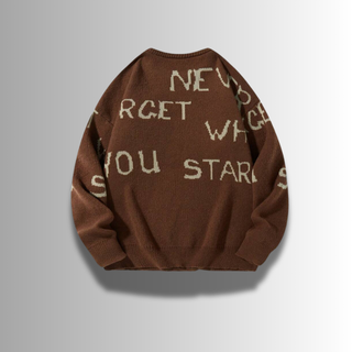 FMECB,- Refined Letter Sweater