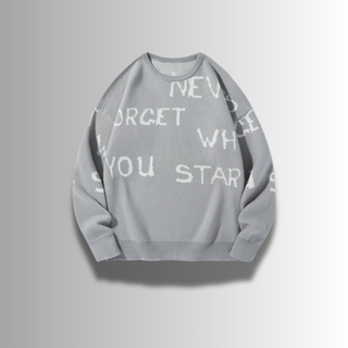 FMECB,- Refined Letter Sweater