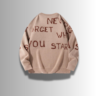 FMECB,- Refined Letter Sweater