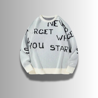 FMECB,- Refined Letter Sweater