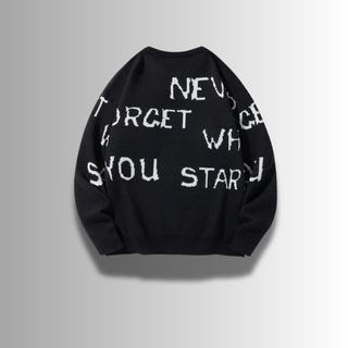 FMECB,- Refined Letter Sweater