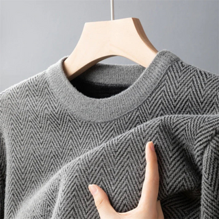 FMECB- Herringbone Crewneck Sweater