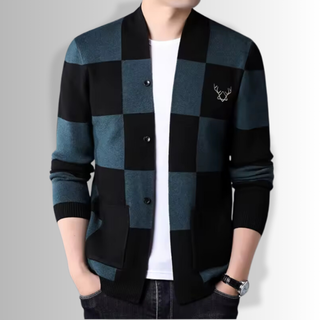 FMECB- Checkmate Wool Cardigan