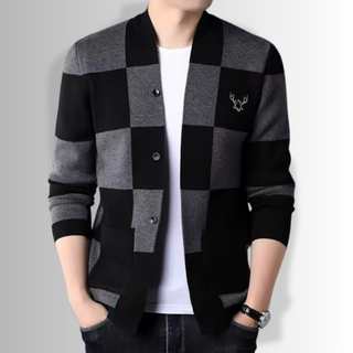 FMECB- Checkmate Wool Cardigan