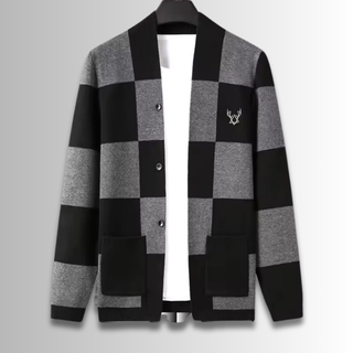 FMECB- Checkmate Wool Cardigan