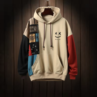 FMECB- Patchwork Smile Hoodie