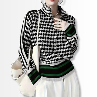 FMECB- Houndstooth zip-up