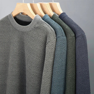 FMECB- Herringbone Crewneck Sweater