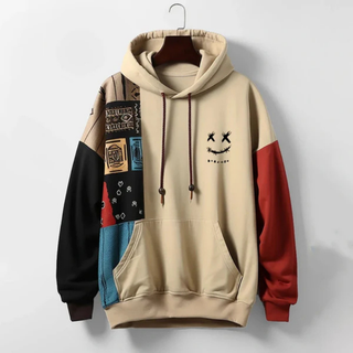 FMECB- Patchwork Smile Hoodie