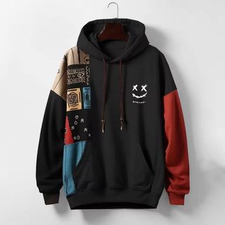 FMECB- Patchwork Smile Hoodie