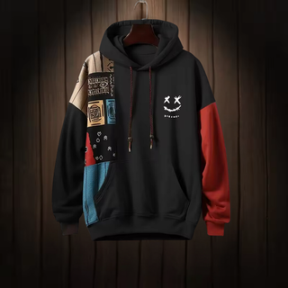 FMECB- Patchwork Smile Hoodie